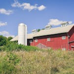 Red and White Painted Barn